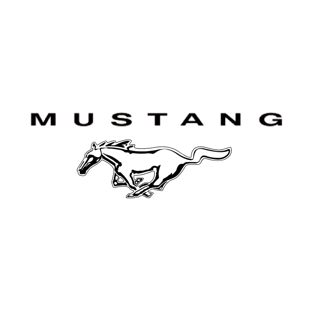 Logo Mustang in Schwarz