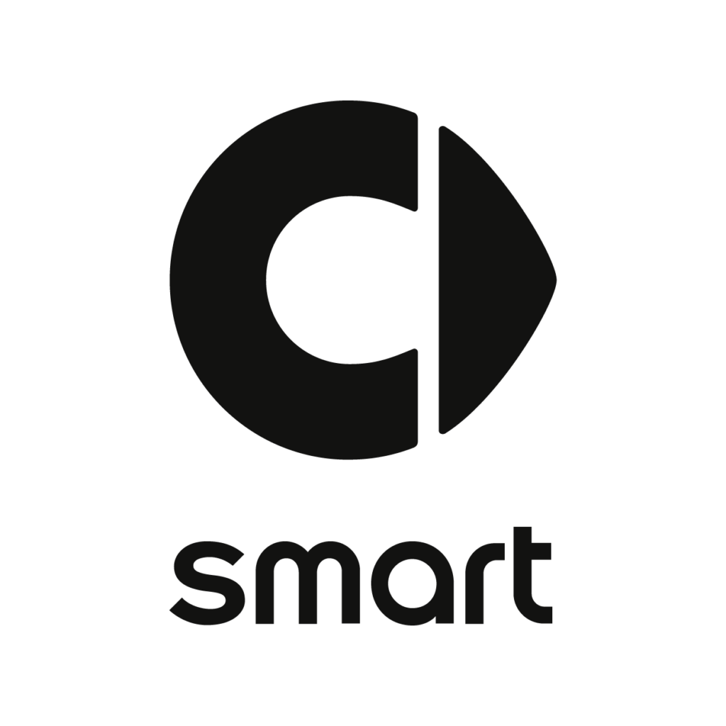 Schwarzes Smart Logo