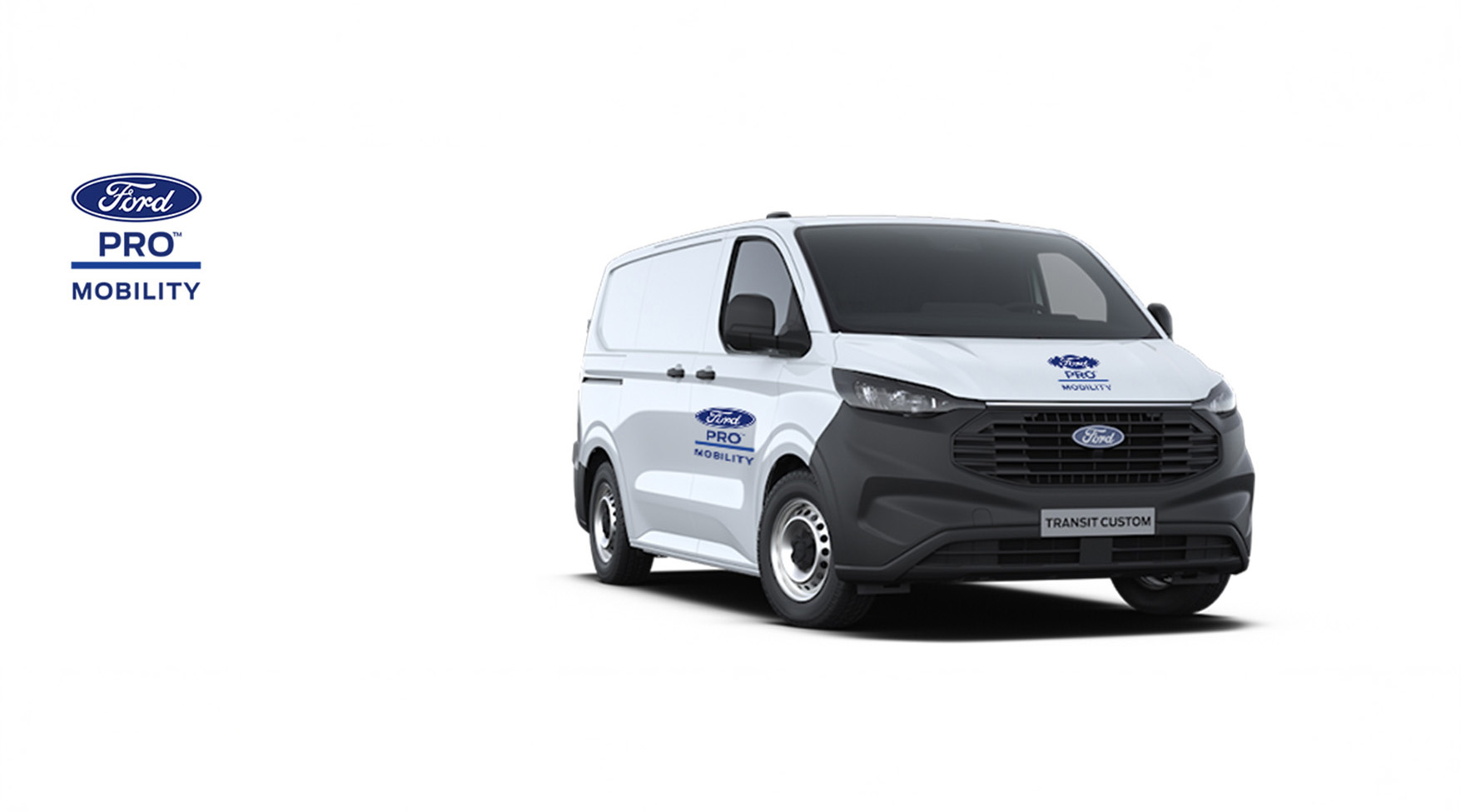 Ford Van mit dem Schriftzu "Ford Pro Mobility"