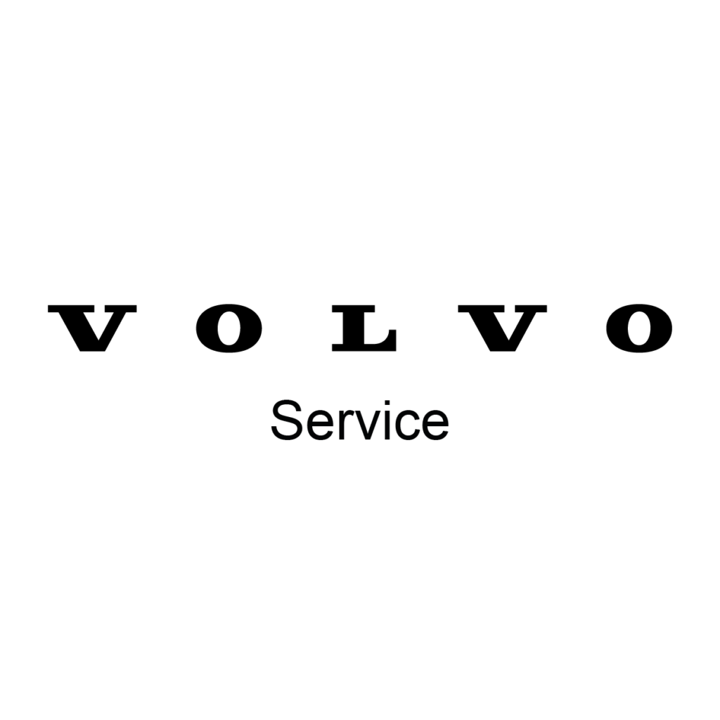 Schwarzes Logo Volvo Service